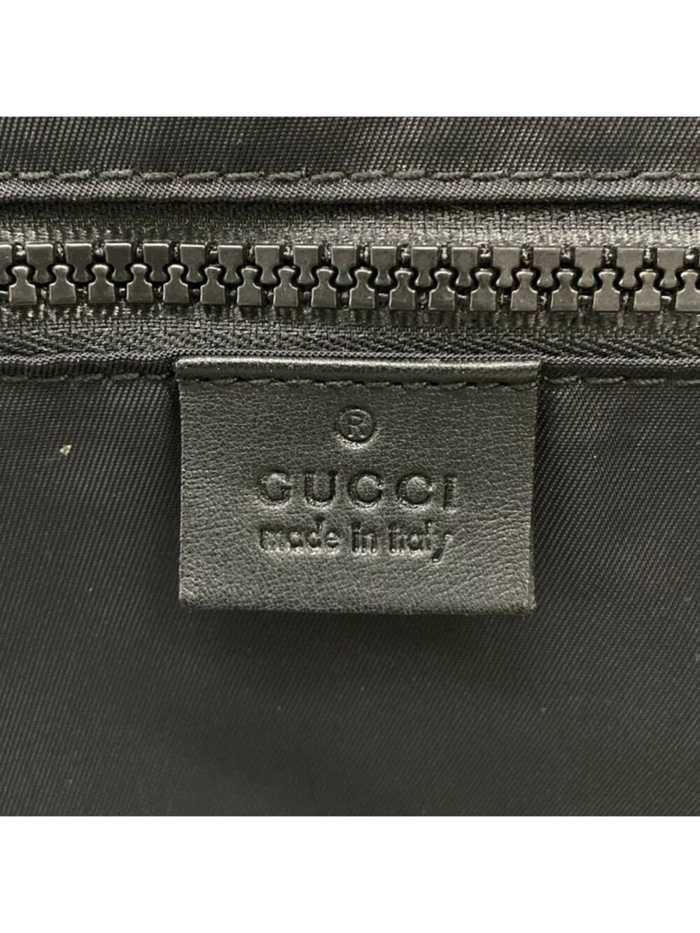 Gucci Travel Bag GG Supreme Black Dark Gray Leather - Picture 9 of 15